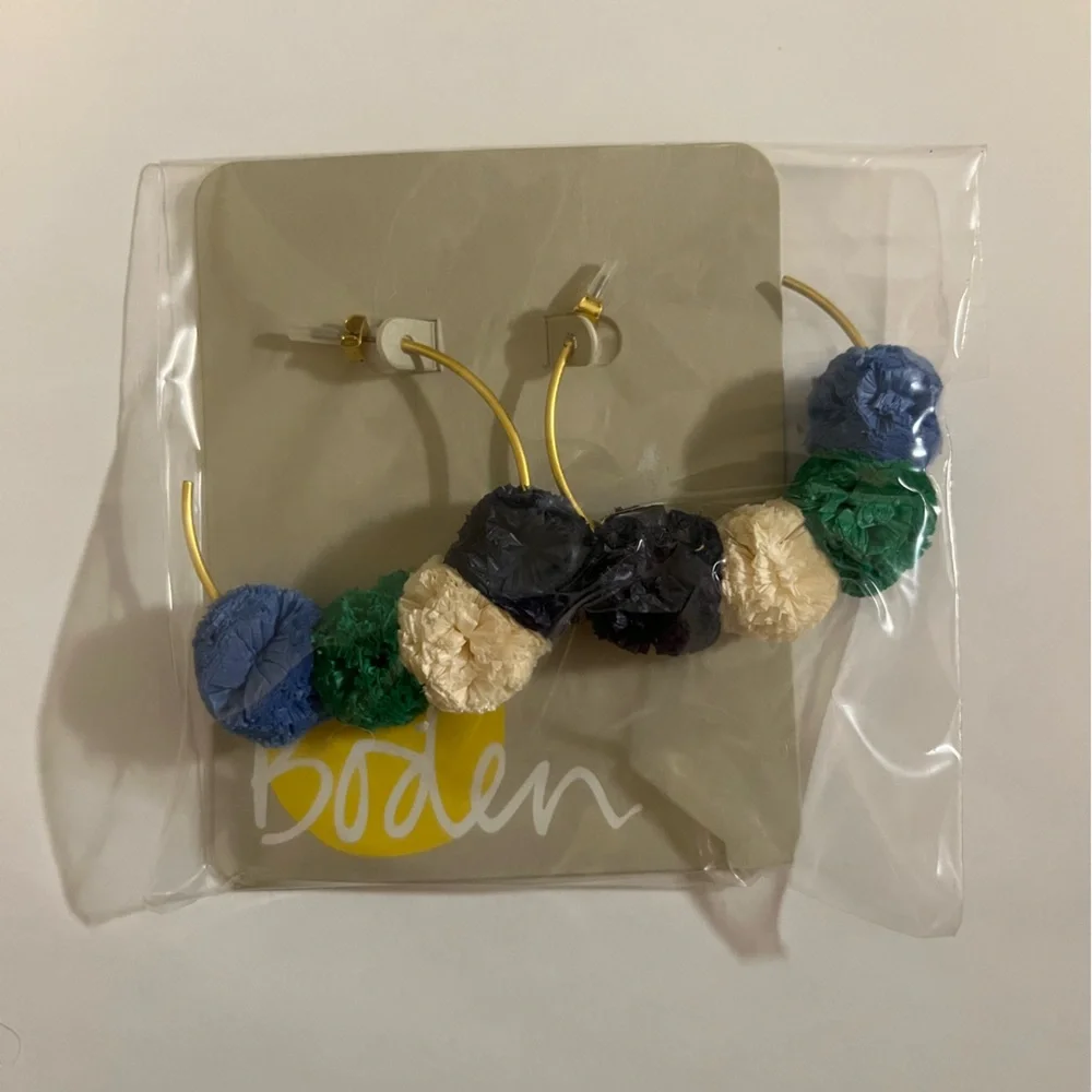 Earrings Hoops Mini Boden New With Tags - Picture 1 of 4